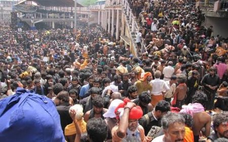 சபரிமலையில் வரலாறு காணாத கூட்டம்